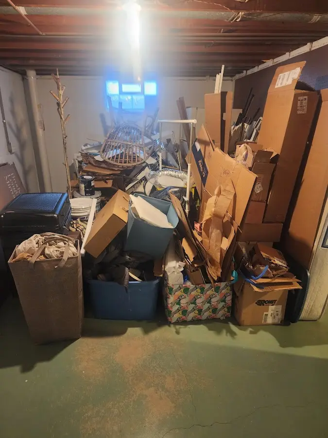 Roll-off dumpster container at job site for Yard Waste Dumpster Rental in Ensley